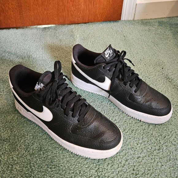 Nike Air Force 1 Low "07 Black White" CT2302-002 Men's Size 12-No Box - Picture 10 of 16